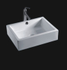 Sanitary ware ceramic white color above counter art basin