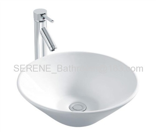 Sanitary ware ceramic white color above counter art basin