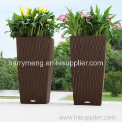 Rattan Flower Planter Flower Pots Garden Planters