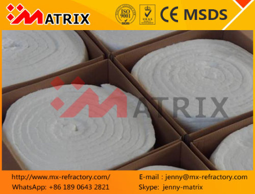 thermal insulation material for oven CE 128kg/m3 ceramic wool M612