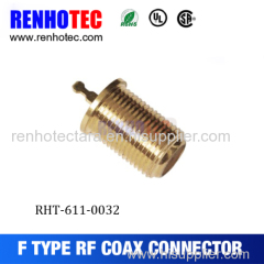 female f connector gold plated