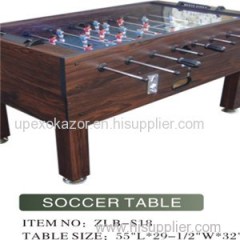 Glass Top Soccer Table