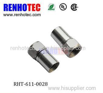 CATV F Connector Male Crimp for RG59 RG6