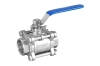 Three chip flanged ball valves