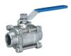 three plate welded ball valve