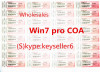Win7 Pro Key card X16 coa labels oem coa stickers keys windows7