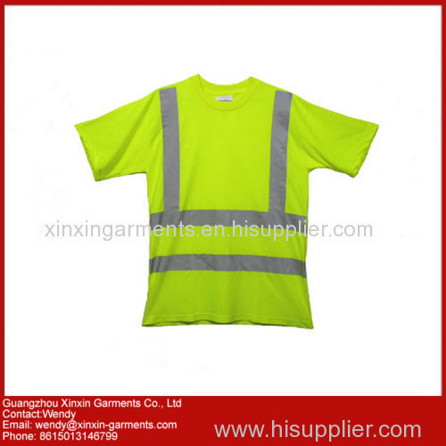 Reflective Polo shirt high visibility Polo shirt Hi-vi 100% polyester hi vis safety traffic clothing