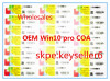 wholesale OEM FPP Coa Sticker W10 pro coa label stickers key card w10 oem key