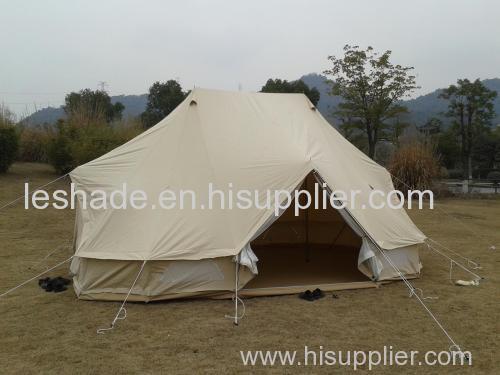 double door canvas bell tent