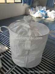 Color white big bag with spout for packing chemicals