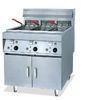 2 Tanks 4 Basket Electric Deep Fryer Commercial With Computer Control Panel