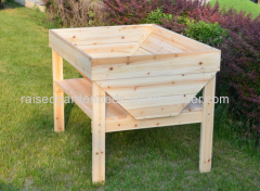 Cedar Wood Raised Garden Bed Unfinished