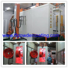 PP plastic powder coating booth