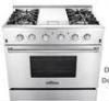 Professional 3 Burners Stove Top Gas Electric Oven With 2 Halogen Lights