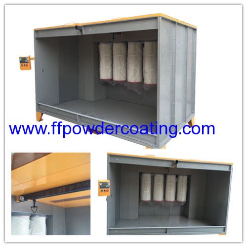 Manual powder coating booth