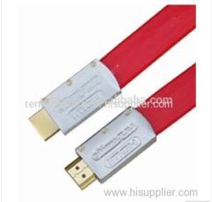 new design with metal shell type A HDMI red male to male flat wire