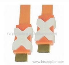 China supplier gold plated HDMI A to HDMI A type flat wire