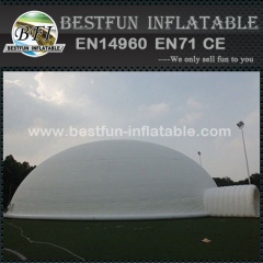 20m huge 0.55mm pvc tarpaulin white dome lgloo