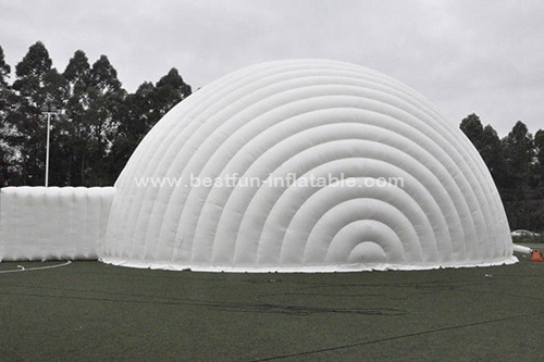 Giant white event dome inflatable tent