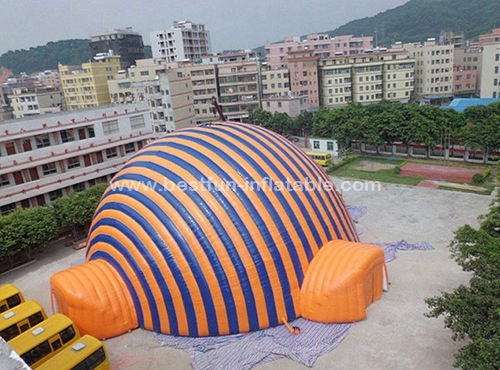 High temperature resistance dome inflatable tent