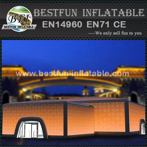 Novel lighting cube inflatable building event tent pvc