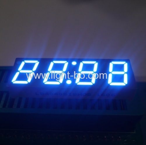 Ultra Bright blue 4 digit 0.4" 7 Segment LED Clock Display common anode for Oven Timer Control