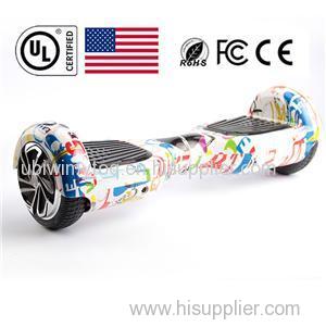 2Wheels Electric Self Balancing Scooter 6.5 Inch Classic Type UL Certificate Printing White