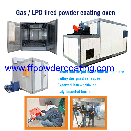 Gas/LPG fired powder curing oven