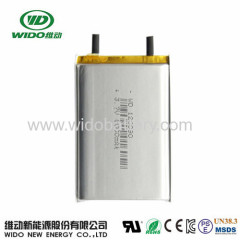 3.7V 8000mAh 126090 high quality li po battery UL battery for power bank tablet pc sweeper