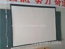Matte White 4 To 3 HD Electric Projector Screen / Retractable Movie Theater Screen