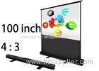 Home Office Floor Rising Projection Screen 80 x 60 Inch For Hd 3d Projectors