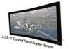 Cinemascope 130&quot; Curved Cinema Screen / Black Projection Screen With HD Matte White
