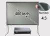 400inch Portable Rear Projector Screen With Quick Folding Aluminum Frame
