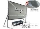 Floor Stand 29 x 16.3 Feet Motorized Rear Projection Screen High Definition