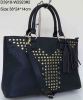 Fashion lady hand bag/PU zipper handbag