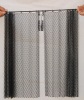 black fireplace spark curtain