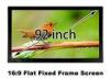 HD 3D Projector Screen 92 Inch Flat Projection Screen 1140 x 2030mm