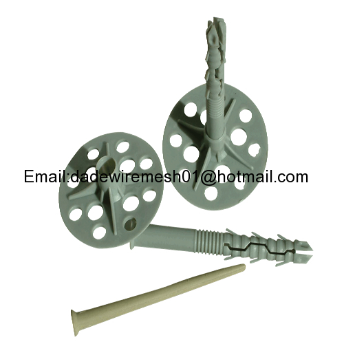 High quality Plastic Cap Heat Preservation Dowel Nail/Insulation Supporting Export