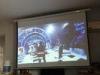 High Definition Hanging Projector Screen For Cinema School Show 92 - Inch 4 To 3