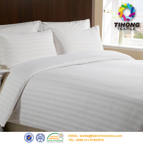 China Hotel Cotton Bed Linen Fabric