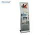 Andriod / WIFI / 3G Floor Standing LCD Advertising Display 21.5 Inch with Catalogue Brochures