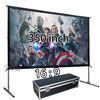 350'' Fast Fold Projection Screen 16 By 9 High Definition Projection Screen