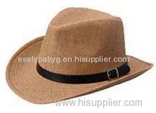 Black Western Straw Cowboy Hat