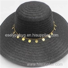 Fashion wholesale wide brim straw hats for women