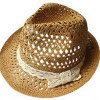 Fashion Vintage Lady Wide Brim Fedora Hat