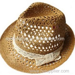 Fashion Vintage Lady Wide Brim Fedora Hat