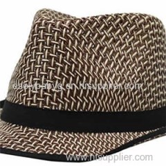 Fashion Mens 100%Paper Straw Cowboy Hat