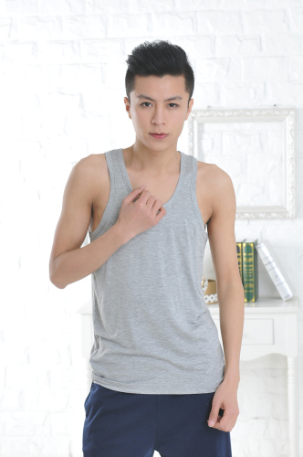 Apparel & Fashion T-shirts YUSON Men's Sleeveless Seamless Bamboo Slim Fit Round Neck Undershirt Tank Top For Summer