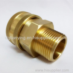 Interchange hydraulic couplings male & female safety coupler