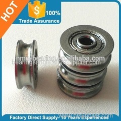 Aluminum sliding window guide u groove track roller bearing